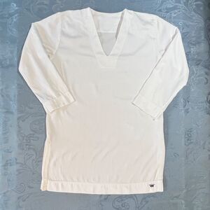 Royal Highnies White Pima Cotton Nightshirt Size M 400 Thread Count Made in USA
